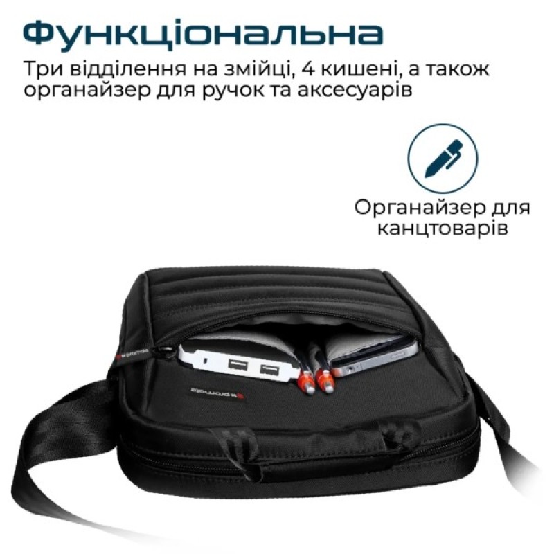 Сумка для ноутбука Promate 13.3" Rebel-MB black (rebel-mb.black)
