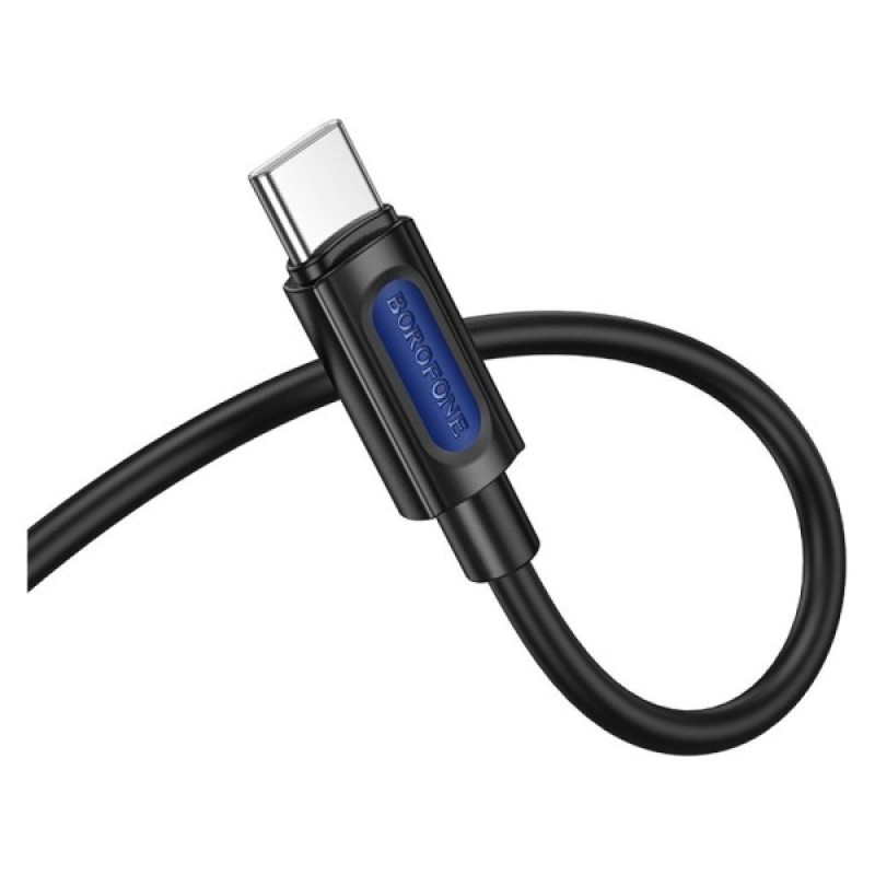 Кабель мультимедійний USB-C to 3.5mm M 1.0m silicone black BOROFONE (6941991114410)
