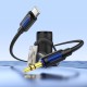 Кабель мультимедійний USB-C to 3.5mm M 1.0m silicone black BOROFONE (6941991114410)