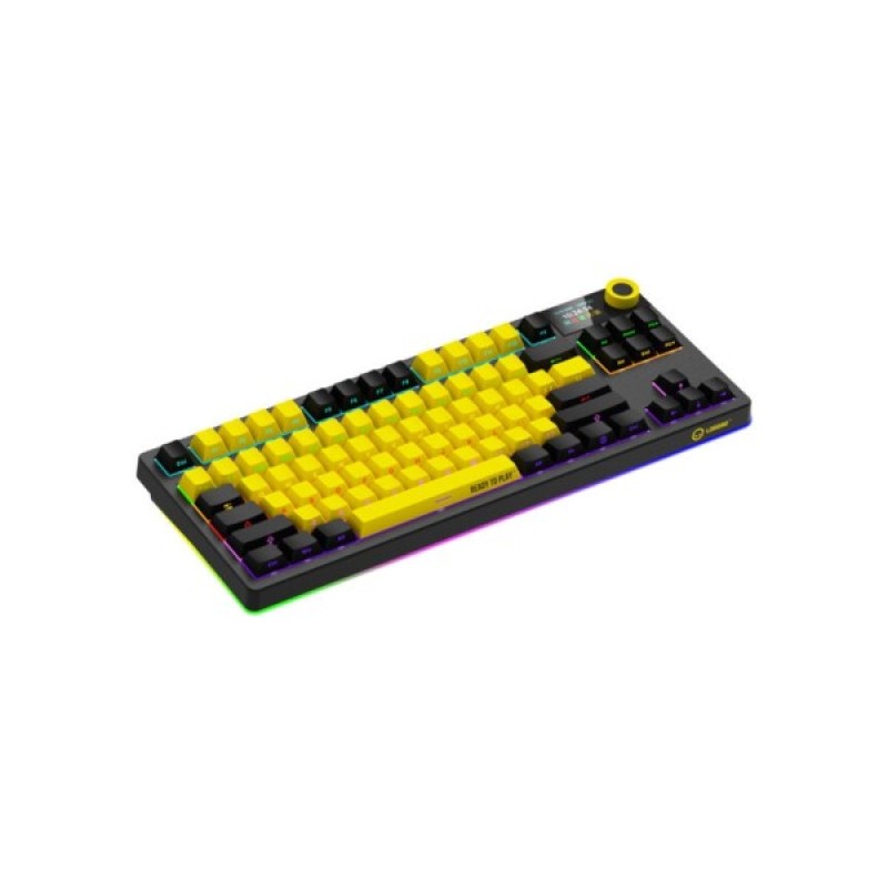 Клавіатура Lorgar KBP70TKLW Wireless TKL Mechanical Pro UA Black/Yellow (LRG-KBP70TKLW-YL-US)