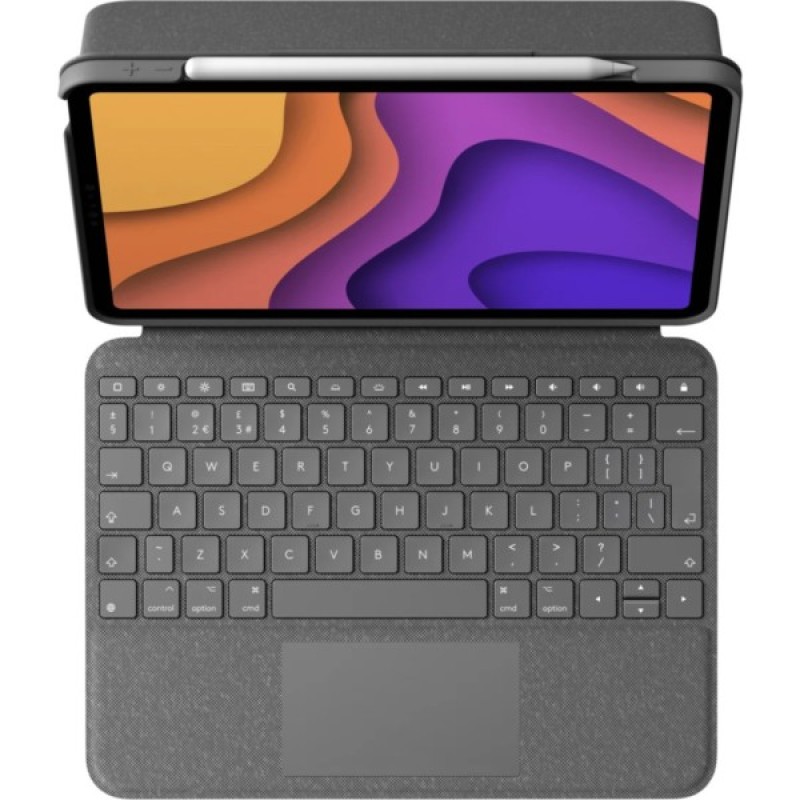 Чохол до планшета Logitech Folio Touch for iPad Air (4th gen) - OXFORD GREY - UK (L920-009968)