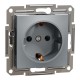 Розетка Schneider Electric ASFORA сталь (EPH2900162)