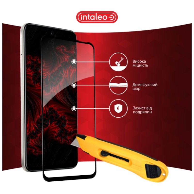 Скло захисне Intaleo Full Glue Infinix Hot 50i Black (1283126607332)