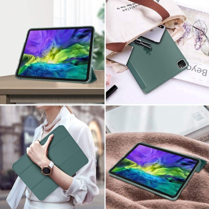 Чохол до планшета BeCover Tri Fold Hard Apple iPad Air 13" M2/M3 (2024/2025) Dark Green (711723)