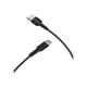 Дата кабель USB 2.0 AM to USB-C 1.0m 2A PVC BX16 black BOROFONE (6957531099475)
