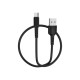 Дата кабель USB 2.0 AM to USB-C 1.0m 2A PVC BX16 black BOROFONE (6957531099475)