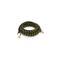 Кабель мультимедійний HDMI M to HDMI M 3.0m V2.1 8K60Hz 4K120Hz black/gold Ritar (YT-HDMI(M)/(M)V2.1-3.0m/19949)