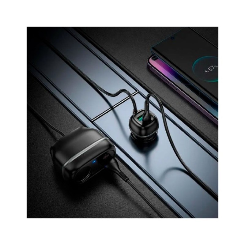 Зарядний пристрій HOCO HOCO Z59A Rank 96W 2xUSB + 2xUSB Black (6942007641517)