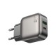 Зарядний пристрій BOROFONE BAS55A Absolute 1xUSB-C PD30W + 1xUSB QC3.0 Black (6941991116230)
