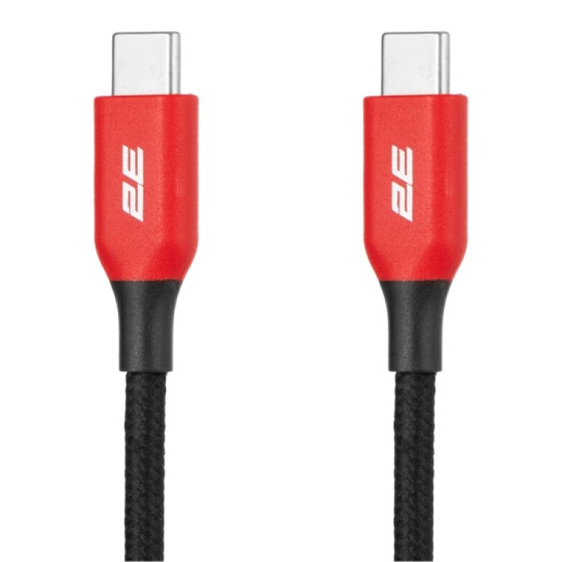 Дата кабель USB-C to USB-C 1.0m 100W black 2E (2E-CC100-WH)