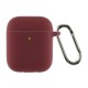 Чохол для навушників Armorstandart Ultrathin Silicone Case With Hook для Apple AirPods 2 Burgundy (ARM59680)