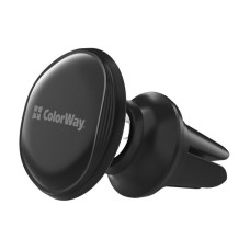 Універсальний автотримач ColorWay Metallic Air Vent-4(360 rotation) magnetic Black (CW-CHM09-BK)