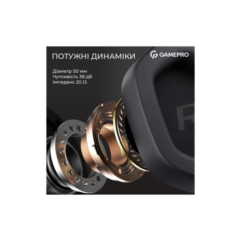 Навушники GamePro Genesis Hunter Black (HS1350B)