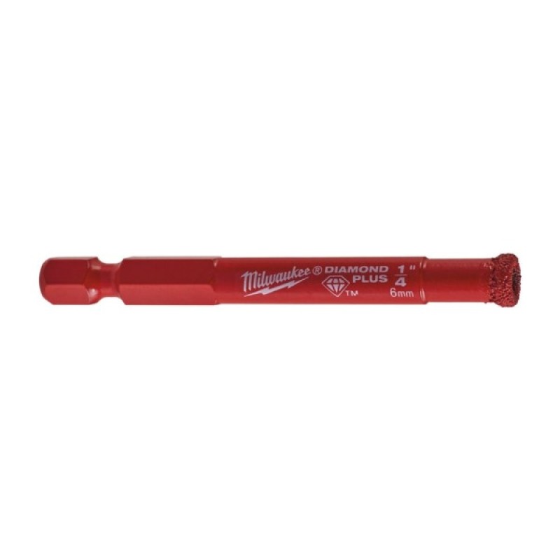 Коронка Milwaukee алмазна Diamond Plus, 6мм, з хвостовиком (49560505)