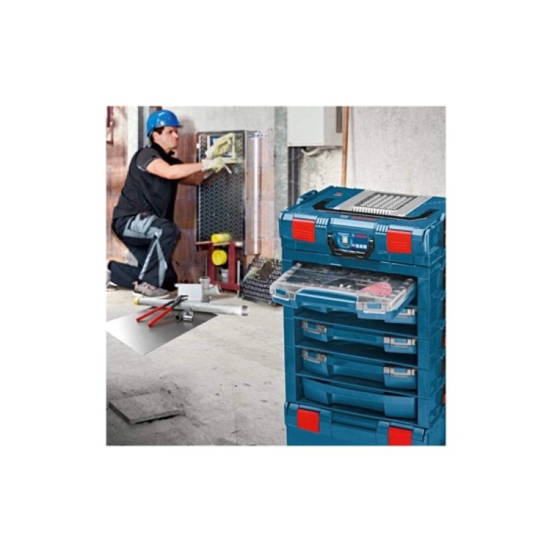 Ящик для інструментів Bosch Professional 14 відділень, регульовані перегородки, 357х316х72мм (1.600.A00.1S8)