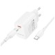 Зарядний пристрій BOROFONE BN28 Fuente USB-C PD30W + cable USB-C to USB-C White (6941991120312)