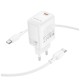 Зарядний пристрій BOROFONE BN28 Fuente USB-C PD30W + cable USB-C to USB-C White (6941991120312)