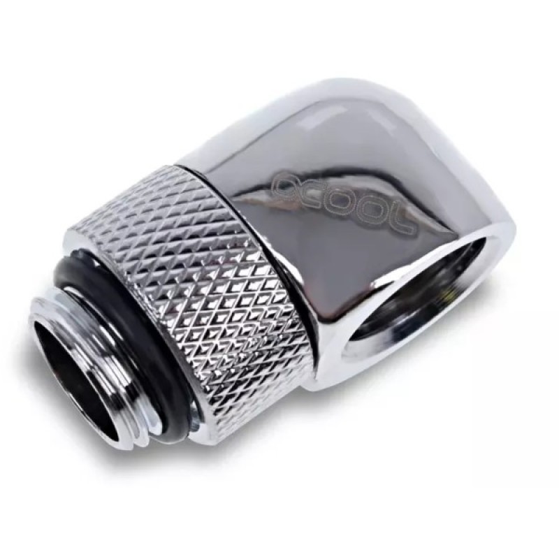 Фітинг для СРО Alphacool Eiszapfen L-connector rotatable - 4pcs Set - Chrome (17616)