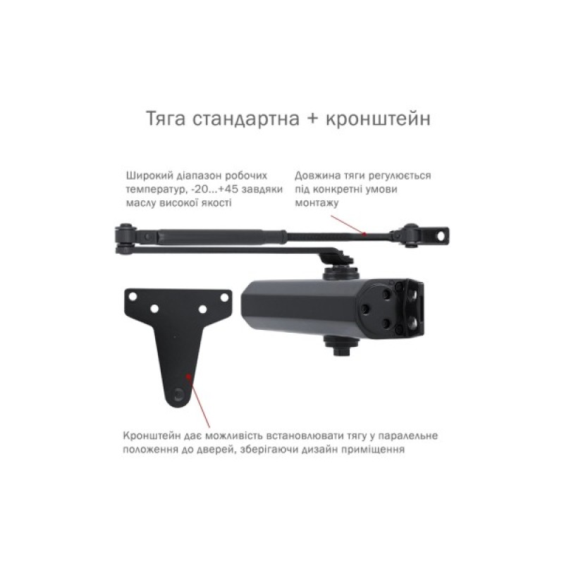 Доводчик двері Ryobi D-2055V BLACK