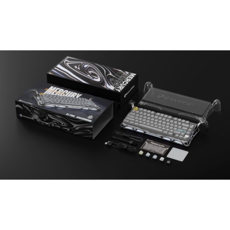 Клавіатура GravaStar Mercury K1 Pro TKL Wireless/Bluetooth/USB UA Grey (GSK1PRO_GRY)