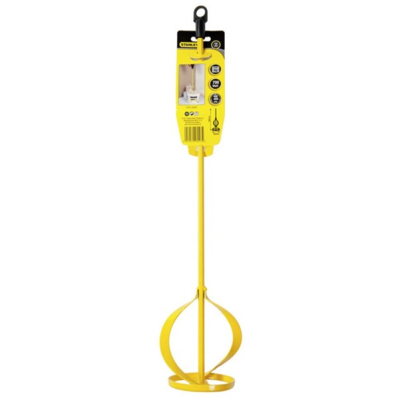 Вінчик будівельний Stanley Joint Compound Mixer L= 590мм, d=100 мм., для фарби та затиральної суміші (STHT2-28043)