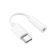 Адаптер USB-C M to 3.5mm F LS35 white HOCO (6931474790767)