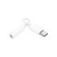 Адаптер USB-C M to 3.5mm F LS35 white HOCO (6931474790767)