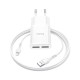 Зарядний пристрій HOCO C88A Star round 2xUSB + cable Lightning 12W White (6931474749512)
