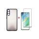 Чохол до мобільного телефона Dengos Kit for Samsung Galaxy S21 FE case + glass (Black) (DG-KM-27)