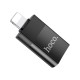 Перехідник UA17 Lightning M to USB F USB2.0 no data transfer Black HOCO (6931474761989)