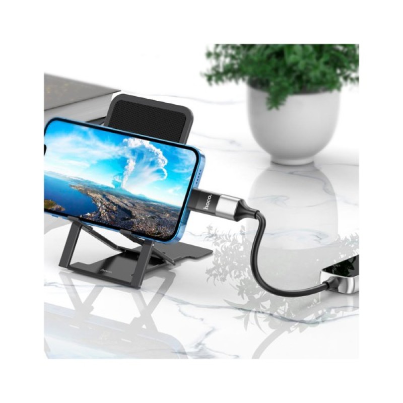 Перехідник UA17 Lightning M to USB F USB2.0 no data transfer Black HOCO (6931474761989)