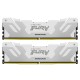 Модуль пам'яті для комп'ютера DDR5 32GB (2x16GB) 6000 MHz Renegade White Kingston Fury (ex.HyperX) (KF560C32RWK2-32)