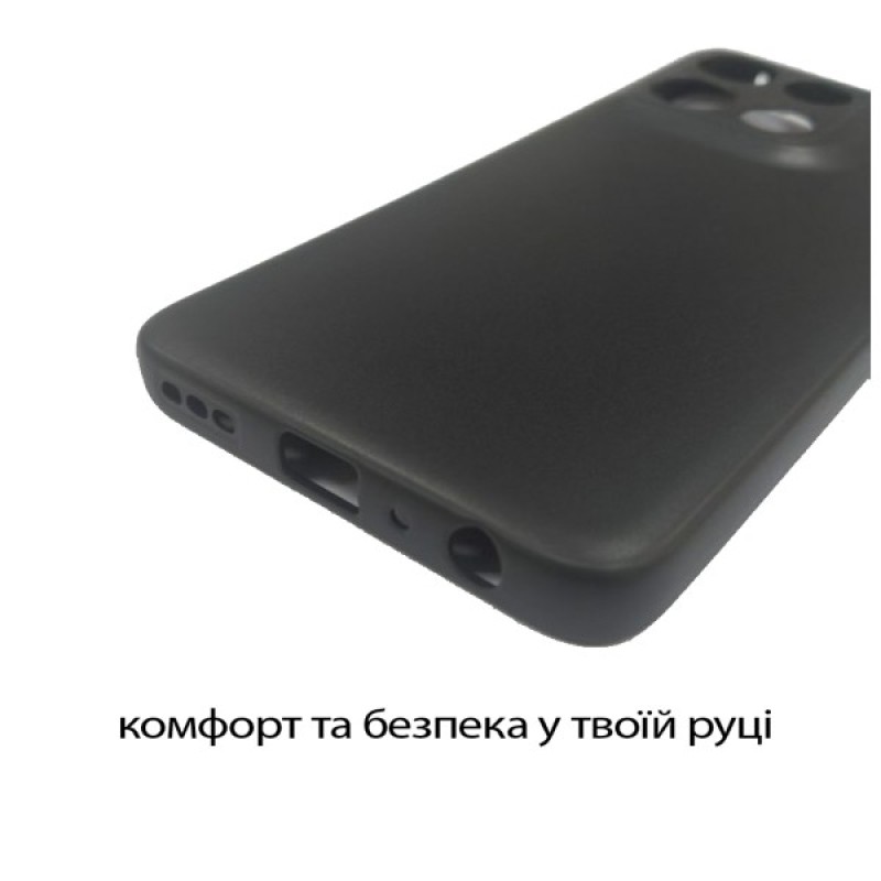 Чохол до мобільного телефона BeCover Silicone Motorola Moto G56 Black (713766)