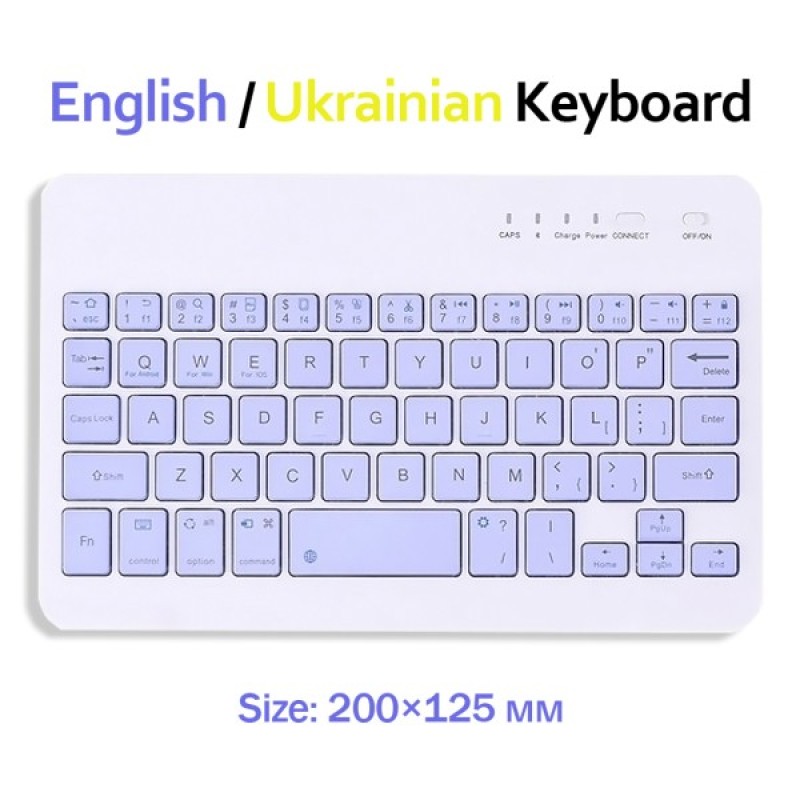 Клавіатура BeCover Bluetooth UA Purple (713409)