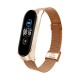 Ремінець до фітнес браслета BeCover Metal для Xiaomi Mi Smart Band 8 Rose Gold (709360)