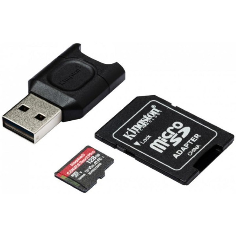 Карта пам'яті Kingston 128GB microSDXC class 10 Canvas React+ (MLPMR2/128GB)