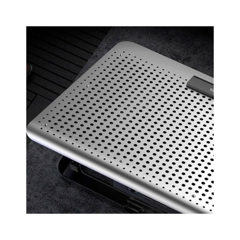 Підставка до ноутбука IceCoorel 10-15.6", 1*180mm 580 RPM, 2*USB, 350x225x26mm, Silver (A18)