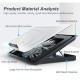 Підставка до ноутбука IceCoorel 10-15.6", 1*180mm 580 RPM, 2*USB, 350x225x26mm, Silver (A18)