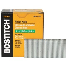 Цвяхи Bostitch оздоблювальні, тип "SB16", L=38 мм, капелюшок 3.0 мм, 2500 шт (SB16-1.50)