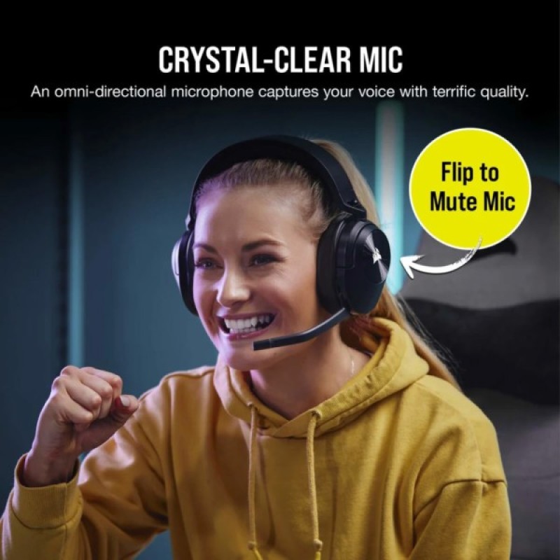 Навушники Corsair HS55 Wireless Gaming Dolby 7.1 Carbon (CA-9011280-EU)