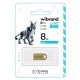 USB флеш накопичувач Wibrand 8GB lynx Gold USB 2.0 (WI2.0/LY8M2G)