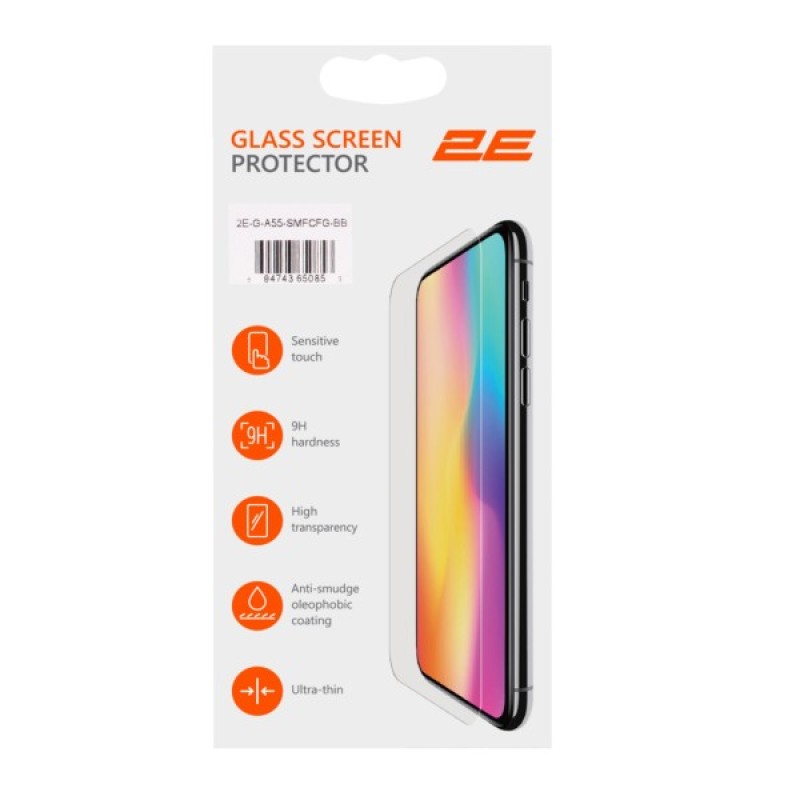 Скло захисне 2E Samsung Galaxy A55 5G (A556) 2.5D FCFG black (2E-G-A55-SMFCFG-BB)