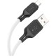 Дата кабель USB 2.0 AM to Micro 5P 1.0m Cool silicone X90 white HOCO (6931474788436)