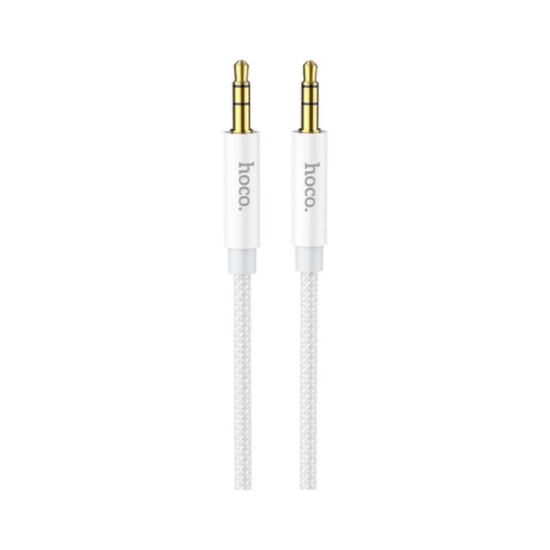 Кабель мультимедійний 3.5mm M to 3.5mm M 1.0m UPA19 AUX Silver HOCO (6931474759870)