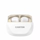 Навушники Canyon Hexagon 7 TWS ANC+ENC Wireless Charge White/Beige (CNS-TWS7WB)
