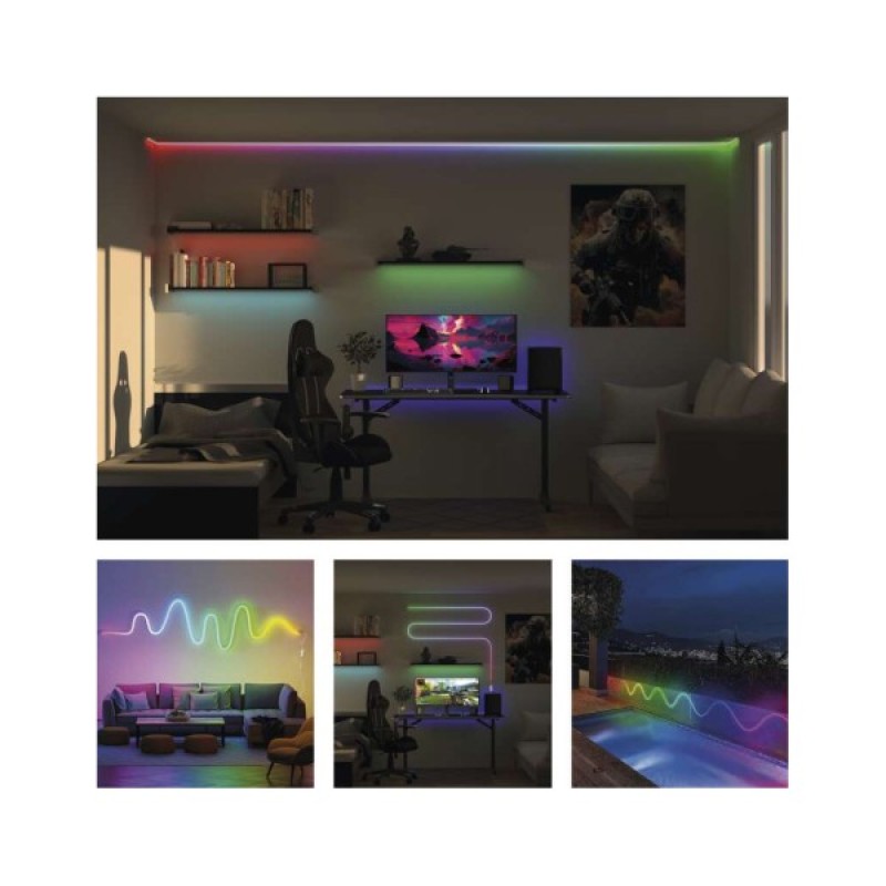 Світлодіодна стрічка EMOS ZPW513I NEON white 5 m 33 Вт RGBIC WiFi (ZPW513I)