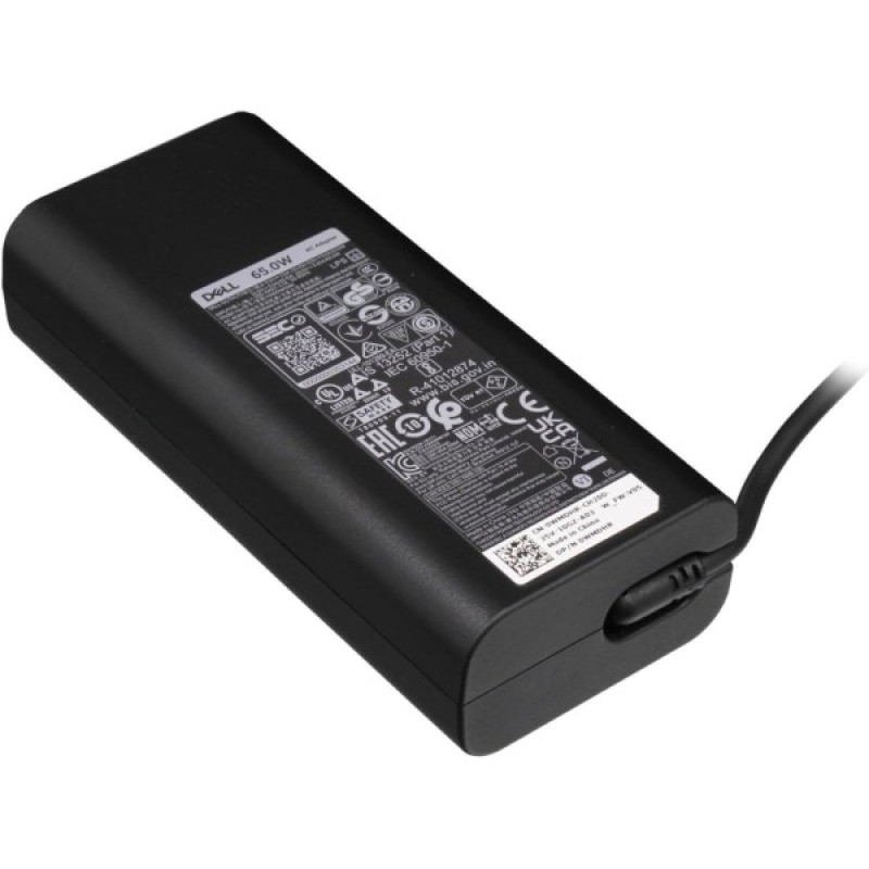 Блок живлення до ноутбуку Dell 65W USB-C AC Adapter with Power Cord - Europe (450-BBVD)