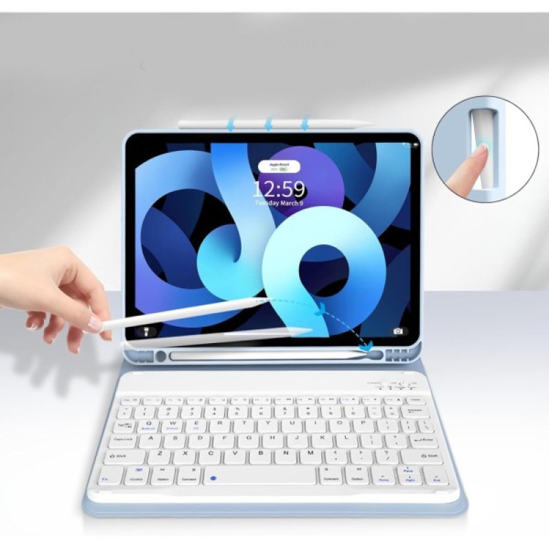 Чохол до планшета BeCover Keyboard Apple iPad Air 11" M2/M3 (2024/2025) Light Blue (711397)