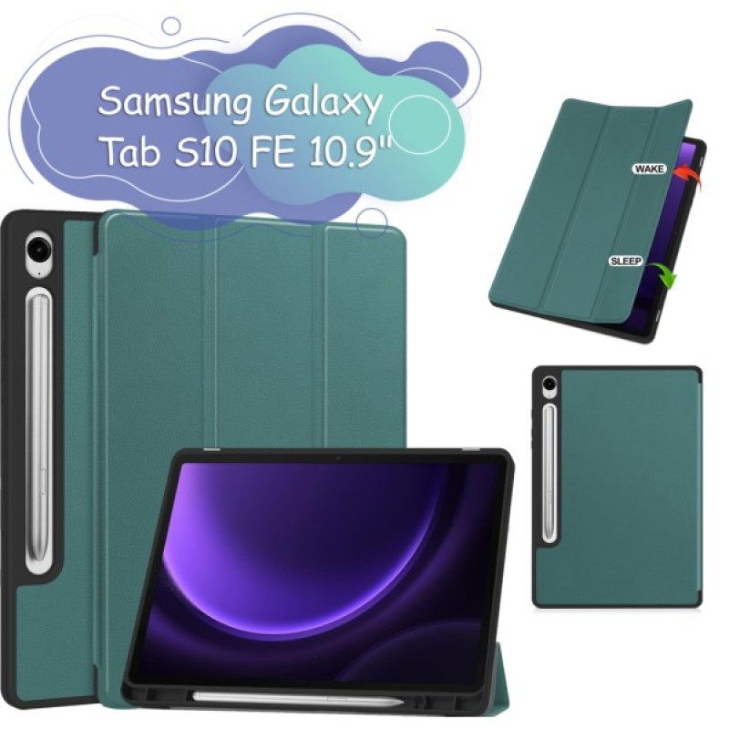 Чохол до планшета BeCover Flexible TPU Mate Samsung Galaxy Tab S10 FE (SM-X520/SM-X526) 10.9" Dark Green (713265)