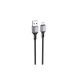 Дата кабель USB 2.0 AM to Micro 5P 1.0m silicone black BOROFONE (6974443386387)